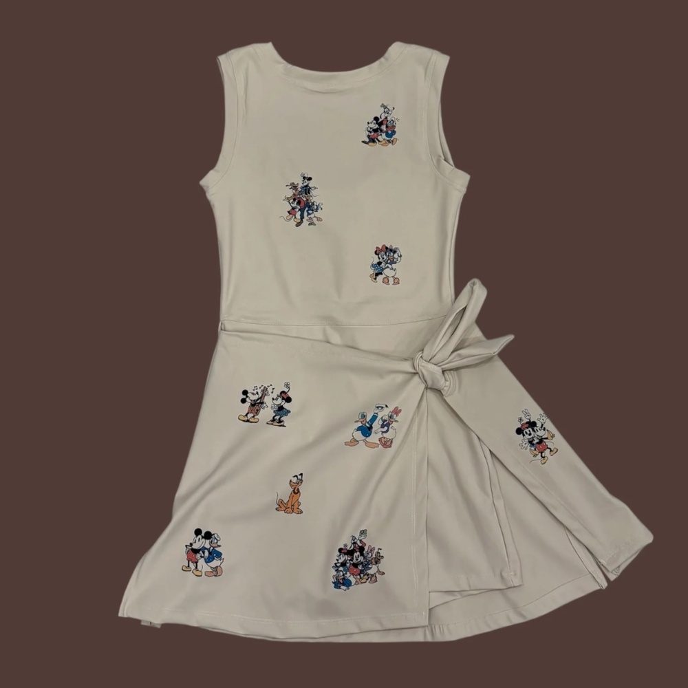 Disney Cream Dress with Character Prints
